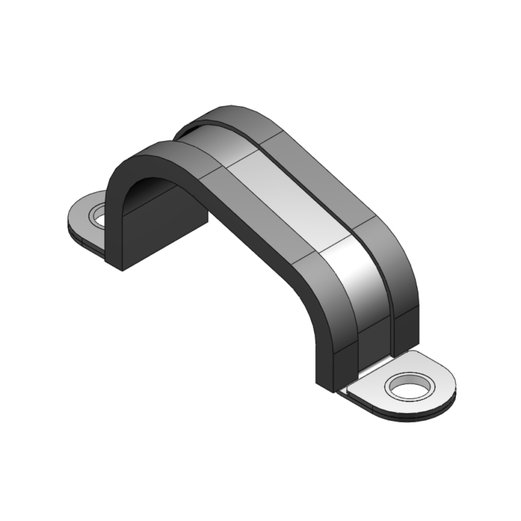 Halterungsschelle Form F2 DIN 3016-1