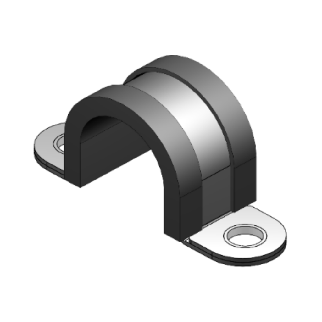 Halterungsschelle Form F1 DIN 3016-1