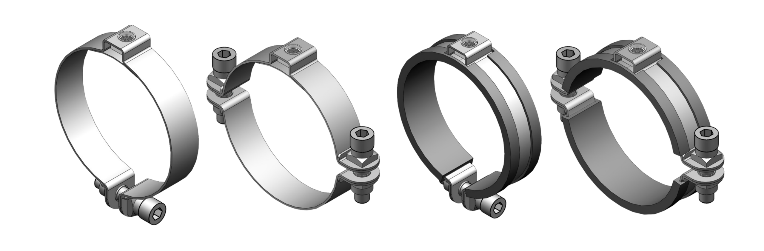 Rohrhalterungsschellen RHS-G mit Anschlussmutter